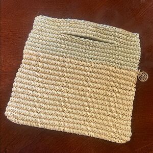 Lilly Pulitzer Natural Woven Clutch